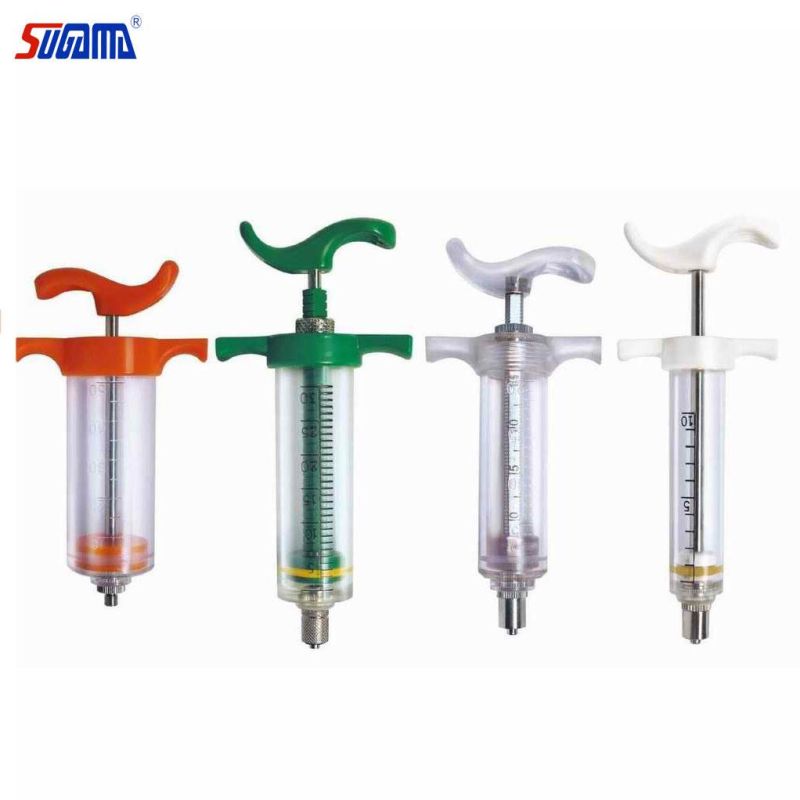 Pistol Veterinary Steel Oral Paste Injection Syringe