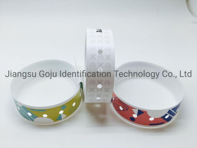 Color Printed Compound Snap Wristband ID Wristbands