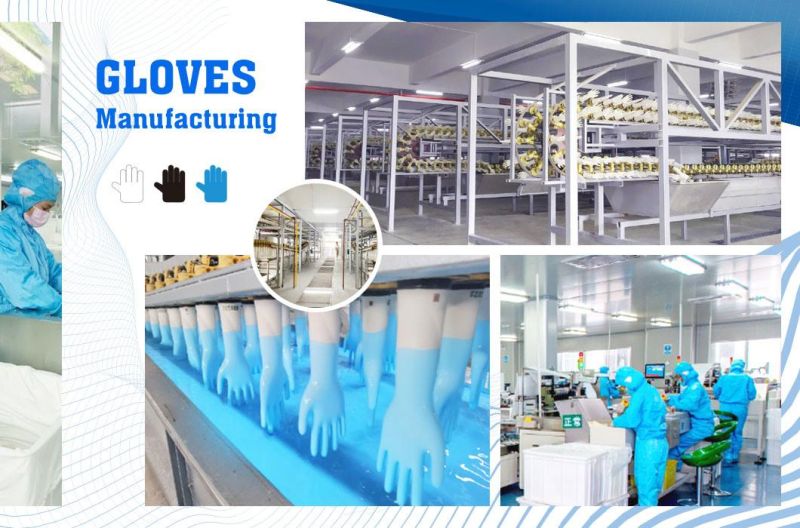 Medical Device Textured Sterile Pre-Powder 19g Latex Medical Surgical Gloves