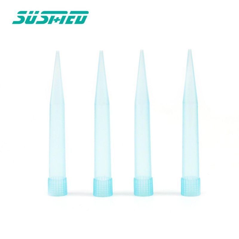 Lab Disposable Sterile Plastic Yellow Blue White Micro Pipette Tips