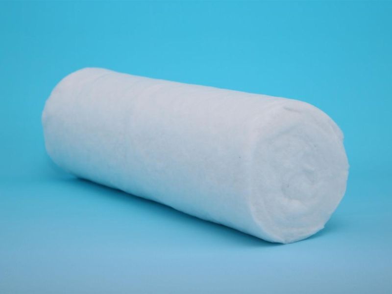 Factory Price Disposable Medical 100% Absorbent Cotton Wool Roll with CE Certificate