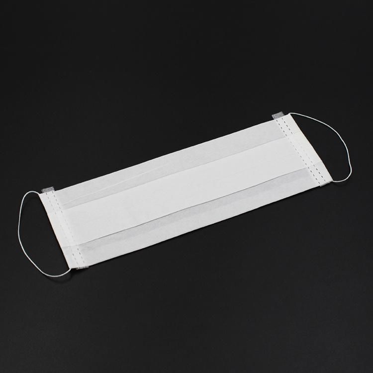 Disposable Earloop 2-Ply Paper Face Mask for Food Process and Clinic