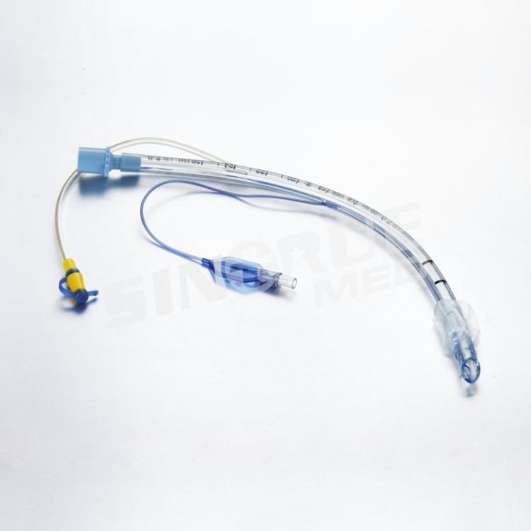 Hospital 6.0mm-9.0mm Disposable Medical Endotracheal Tube with Evacuation Lumen