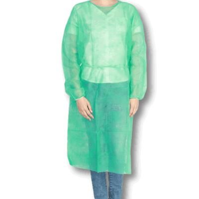 Cheap PP Non Woven Blue Disposable Dustproof Gown Isolation
