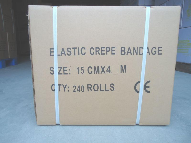 First Aid Military Elastic Emergency Trauma Sterile Medical Compression Adhesive Skin Color Crepe Bandage