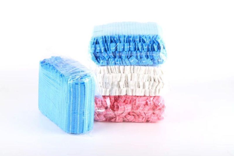 Breathable Protective Disposable Cap with Non Woven Material Bouffant Cap