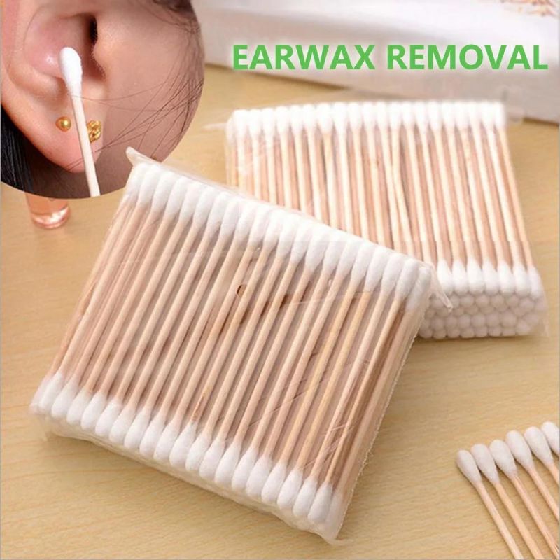Sterile Cotton Bud High Quality Medical Swabs 6′ ′ Long Wood Handle Sturdy Cotton Applicator Swab