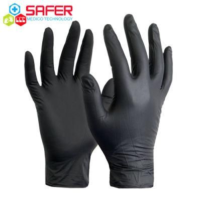 Black Disposable Nitrile Glove with Latex Free and Vinyl Free