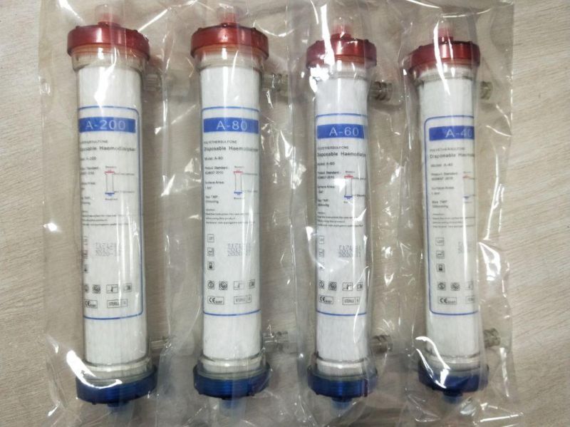 CE ISO Medical Hemodialyser High Flux with Dialysis Hemodialyzer