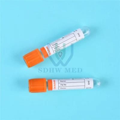 3ml Vacuum Blood Collection Plain Tube CE Approved Lab Use Vacuum Blood Collection Serum Tube