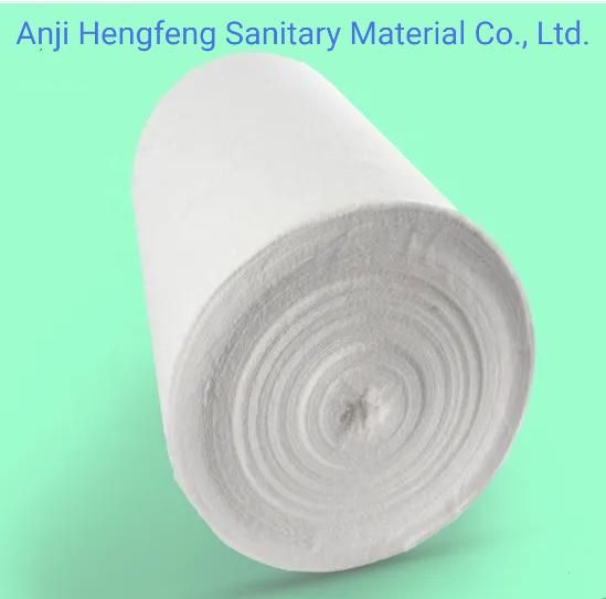 Medical Disposable 100% Cotton Fabircut Edge Gauze Roll X-ray Detectable or Not with Ce/FDA