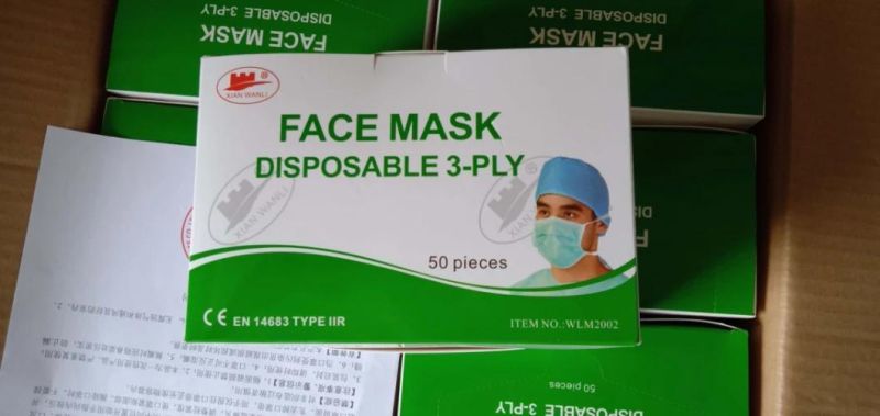 Disposable Medical Non-Woven Face Mask with Ear Loop