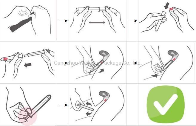 Disposable Medical Plastic Gynecology Gel Tube Vaginal Applicator