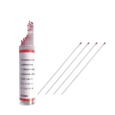 High Quality Micro Red Blue Capillary Glass Tube