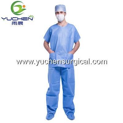 Protective Disposable SMS Scrub Suits for Doctors or Patient