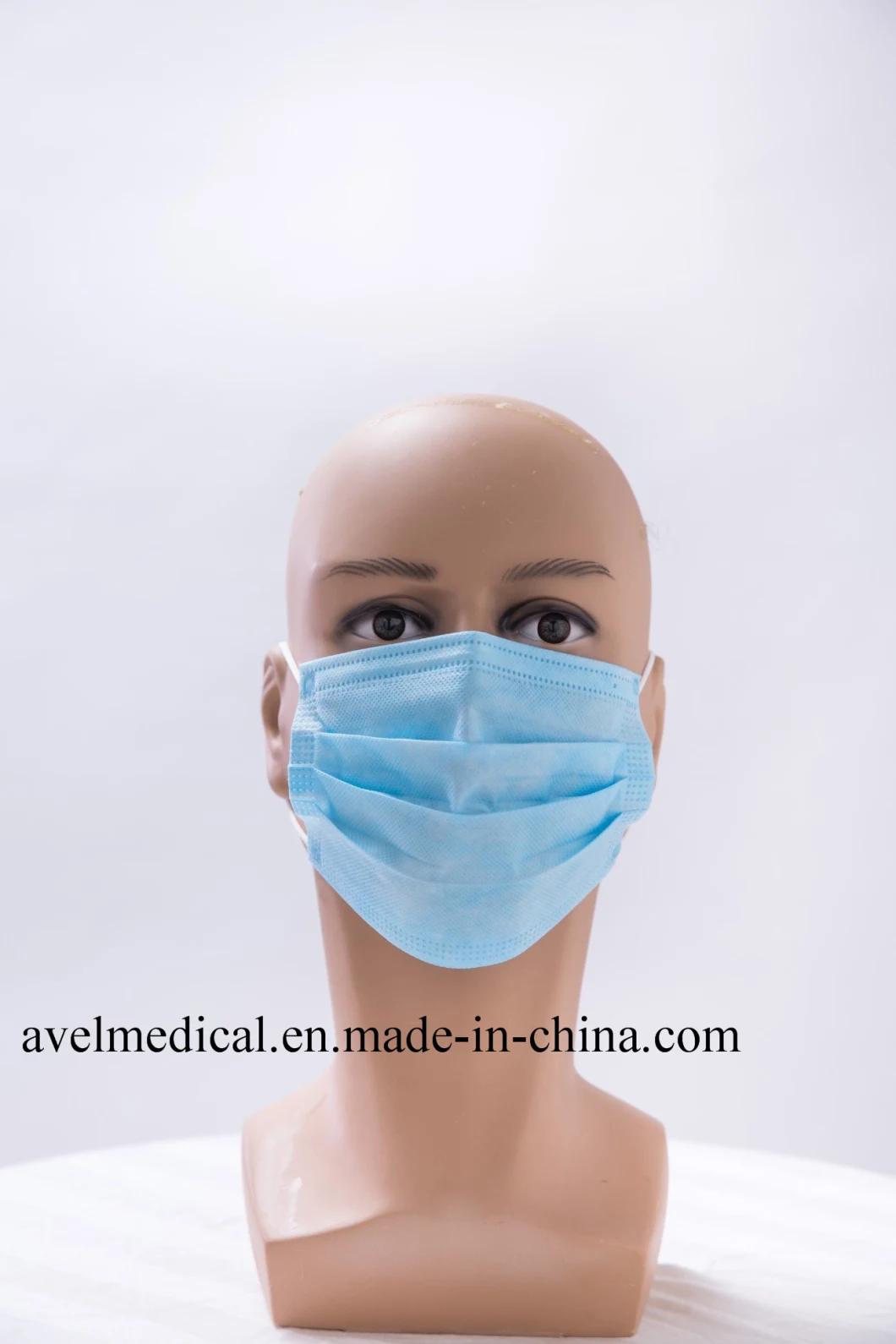 Safety Industry 3 Ply Disposable PP Nonwoven Dust Face Mask