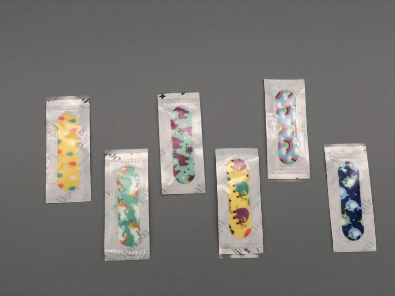 Plaster Fabric Adhesive Bandage Strip Woundplast with Printing