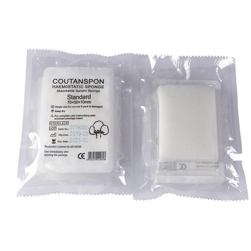 Disposable Sterile Hemostatic Sponge Absorbable Gelatin Sponge