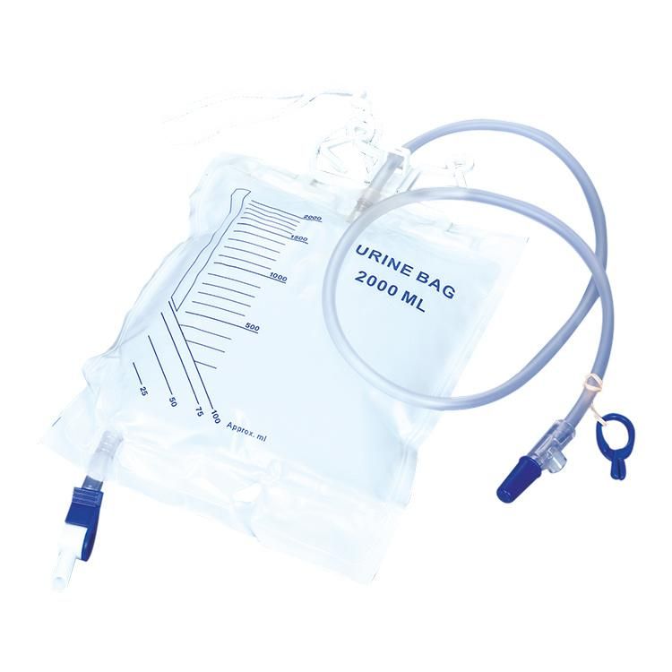 Medical 2000ml Luxury Urinary Drainage Bag Urine Bag for Adult