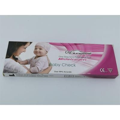 CE and FDA Approved Urine HCG Pregnancy Test Strip