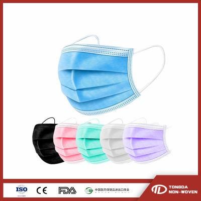 Medical Surgical Mask 3ply Disposable Face Mask Non Woven 3 Ply in Stock Fast Delivery