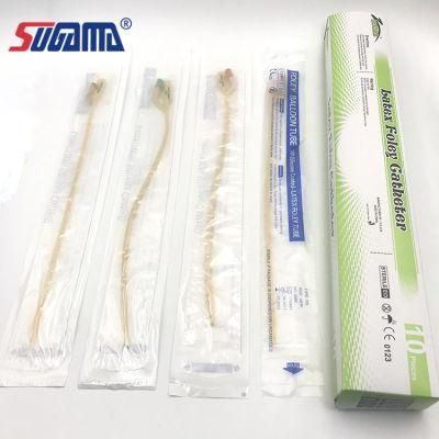 China Supplier Silicone Coated 2 Way Latex Foley Catheter