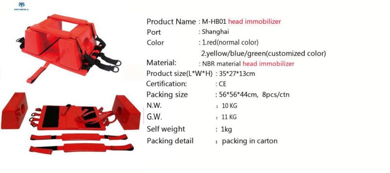 M-Hb01 Head Immobilize Used with Aluminium Scoop Stretcher