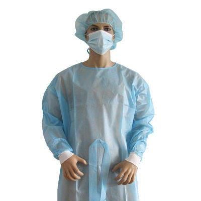 Fumo New Products Cheap Wholesale Blue Yellow Isolation Gown PP PE Blue Yellow Disposable Class 1 &amp; 2 for Lab