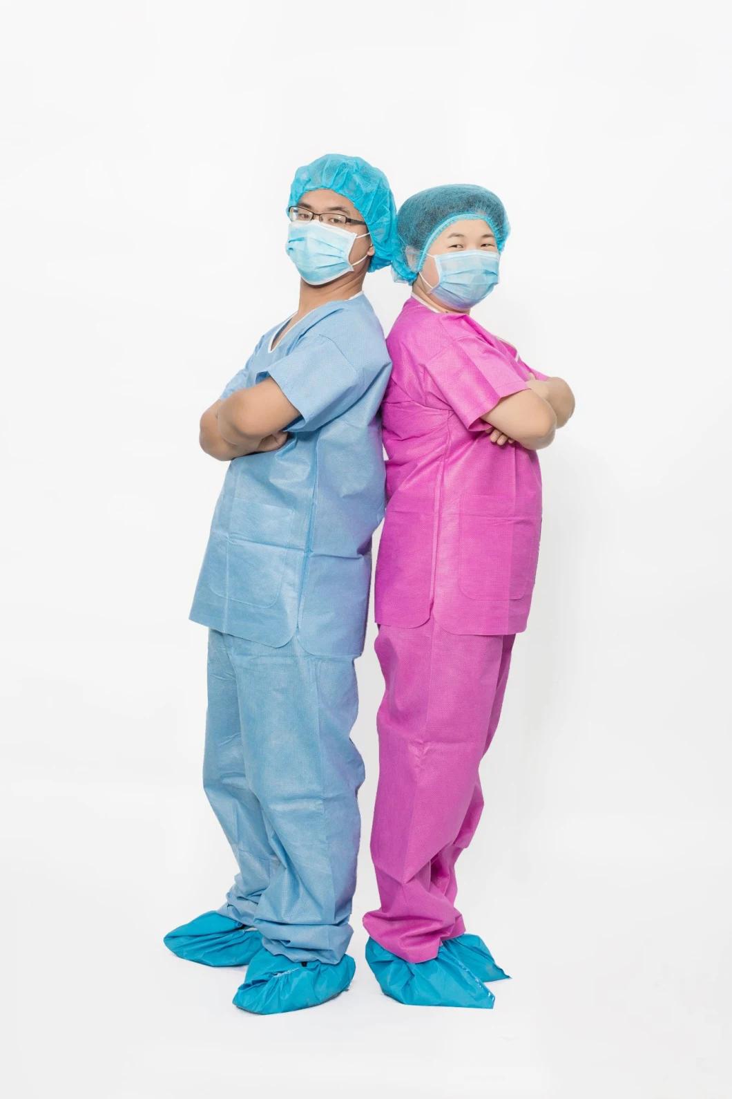 OEM Disposable Patient Gown Hospital Scrub Suit Hospital Uniform