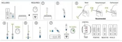 Nasal Swab Test Kit Antigen Rapid Test Virus with CE Approved 5PCS/Box