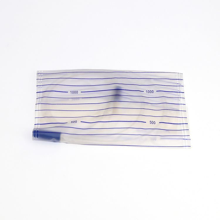 Medical Hospital Pushing Cross Valve Outlet Urine Collection Drainage Bag