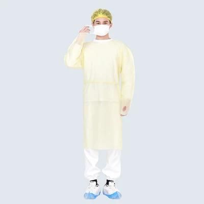 Disposable CPE Plastic Gown Cheap Long Sleeve Apron with Thumb Loop Cuff