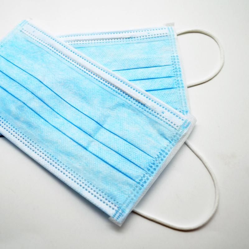 3ply Nonwoven Fabric Face Mask Dental Medical and Virus-Protected Disposable Face Mask with Earloop