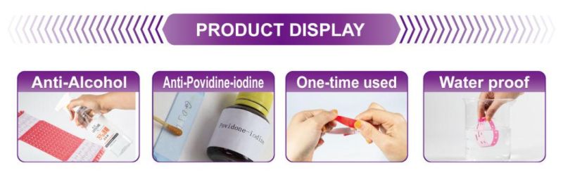 Waterproof Disposable One Time Use Hospital ID Wristband