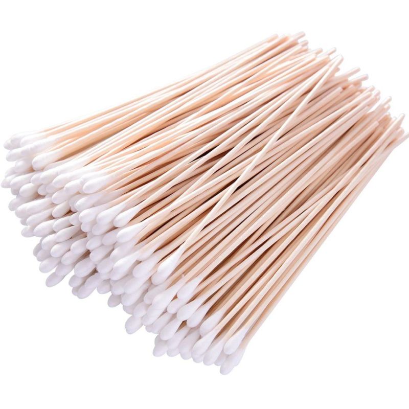 Wholesale 100PCS/Pack Bamboo Cotton Buds Cotton Swabs Medical Ear Cleaning Wood Sticks