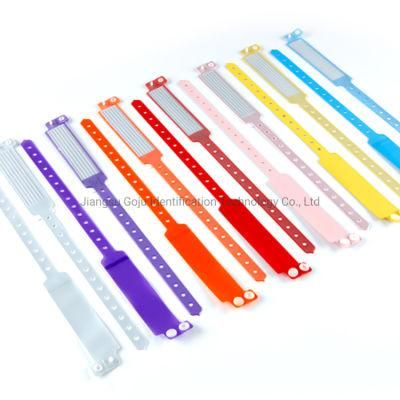 Goju Waterproof Patient Write-on Hospital PVC Bracelet Wristband ID with Insert Card