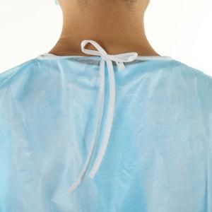 PP Non Woven Fabric and PE Film Disposable Medical Isolation Gown Non Surgical Gown for Hospital