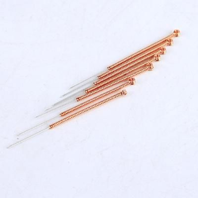 Professional Medical Health Disposable Sterile Copper Wire Handle Acupuncture Needles with Aluminum Foil Packing