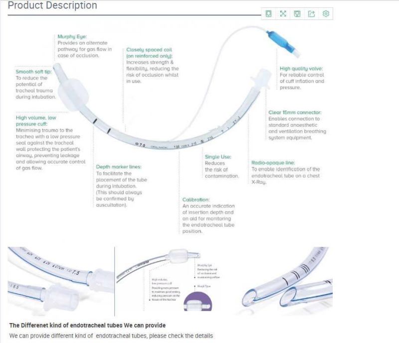 Endotracheal Tube with Cuffed