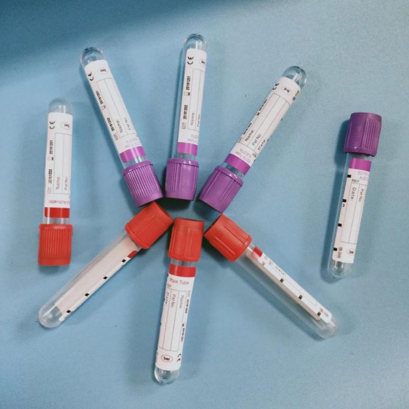 1ml 2ml 5ml 10ml Laboratory Sampling Purple Cap of Pet Glass