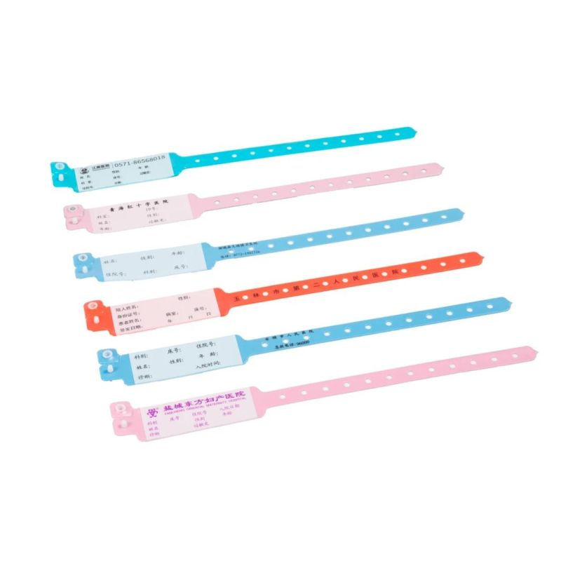 Disposable Medical Written on Waterproof ID Bracelet for Hospital