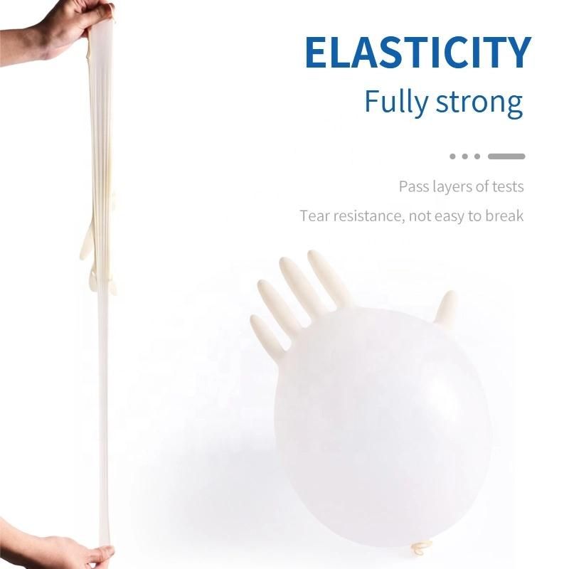 Latex Disposable Gloves Powder or Powder Free Safety Examination Gloves