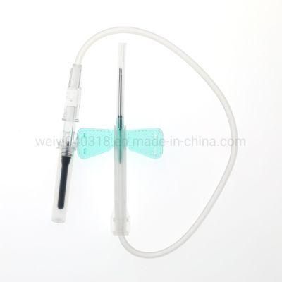 Butterfly Injection Needle Disposable Safety Scalp Vein Set for Medical Use 19g-27g with CE&ISO