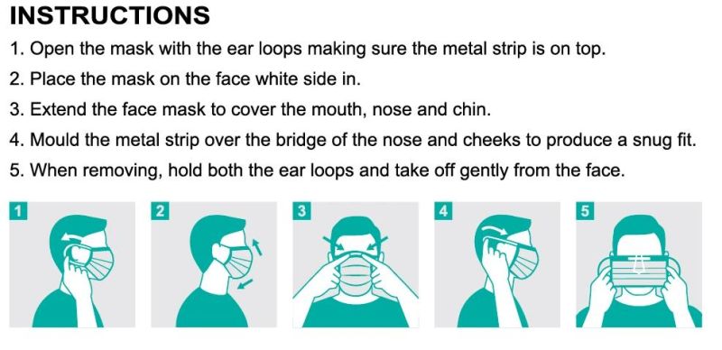 Wholesale Earloop 3 Ply Medical Surgical Disposable Face Mask