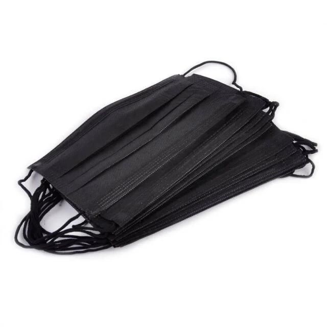 Factory Stock PP Nonwoven Black Face Masks