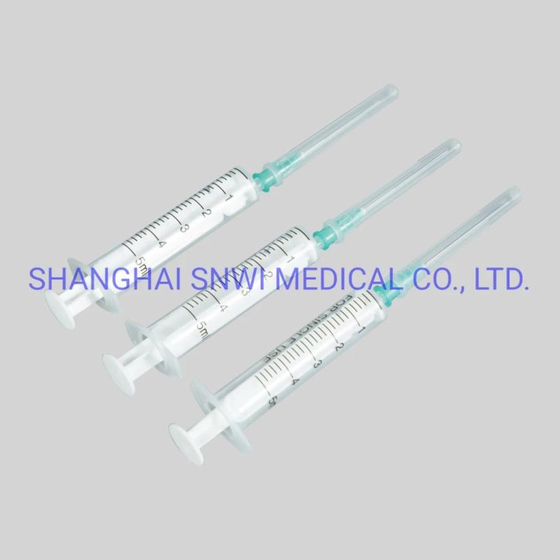 Disposable Medical Orange Cap 1ml Insulin Syringe with Fixed Needle