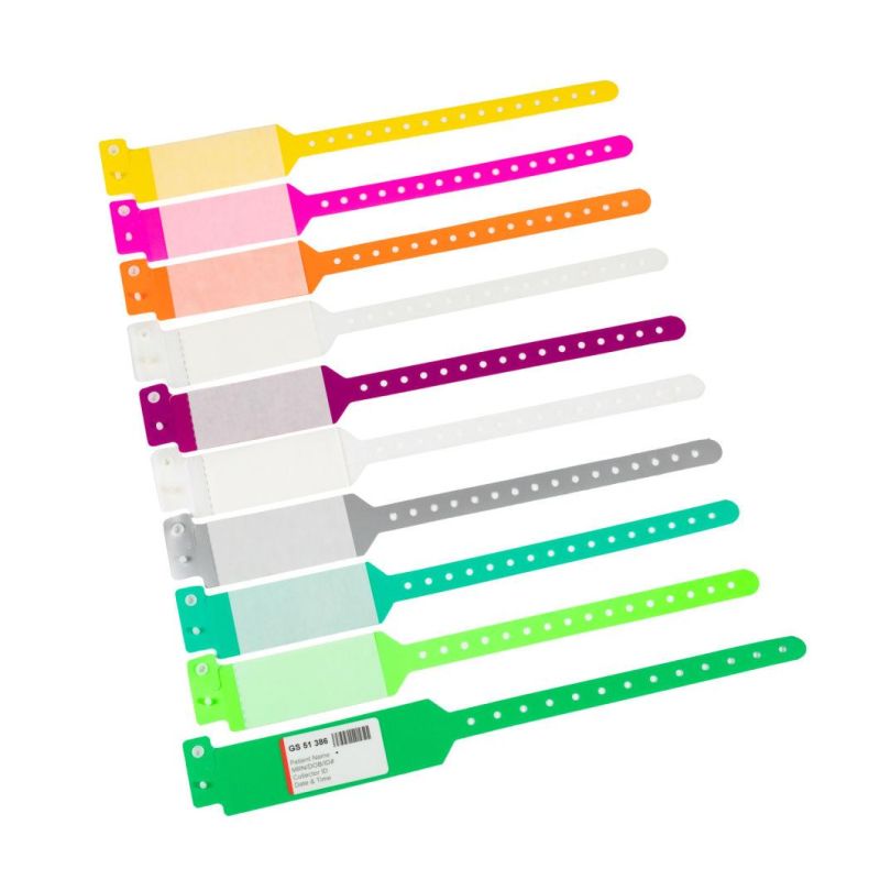 Disposable Custom Adult Shiled Patient ID Wristband