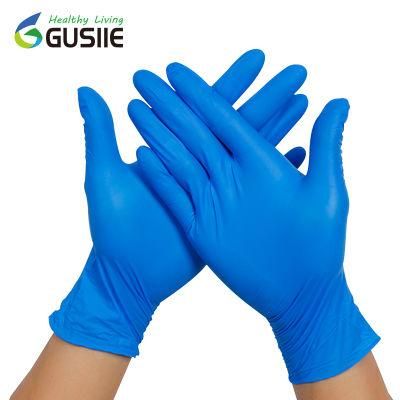 Cheap Price 100PCS Box Disposable Blue Safety Nitrile Examination Gloves