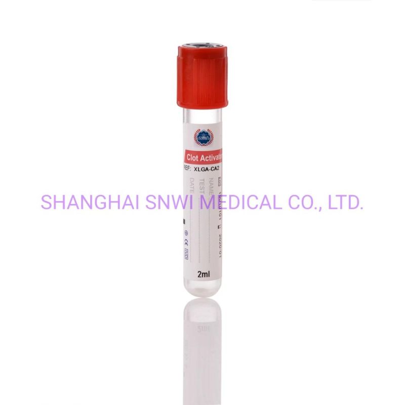 Disposable Medical Supply Glass or Pet EDTA K2 K3 Plain Gel&Clot Heparin ESR Vacuum or Non-Vacuum Blood Collection Test Tube