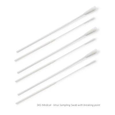 Disposable Virus Sampling Swab Nasopharyngeal or Orpharyngeal Swab with Breaking Point